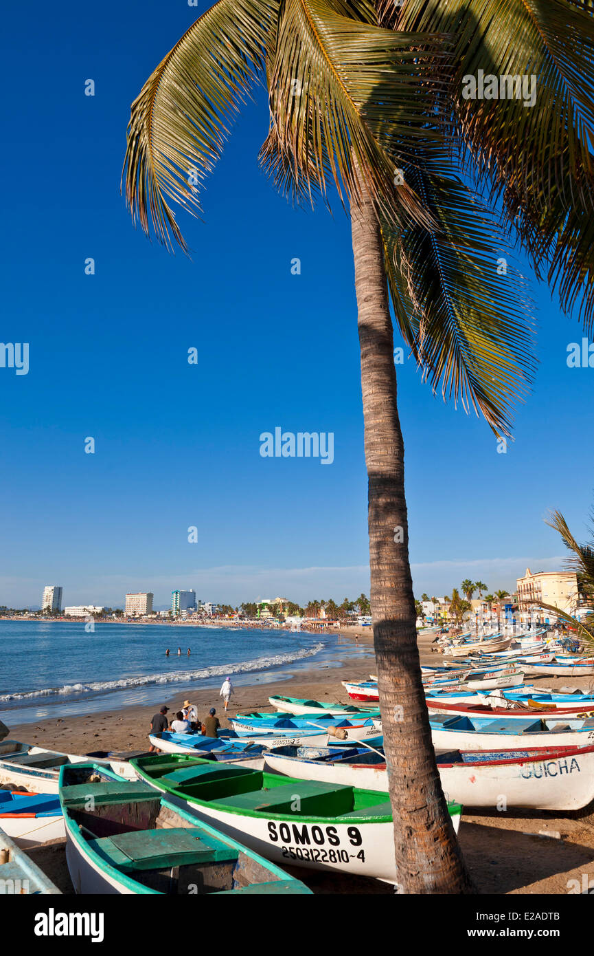 Mexico, Sinaloa state, Mazatlan, the playa Norte Stock Photo