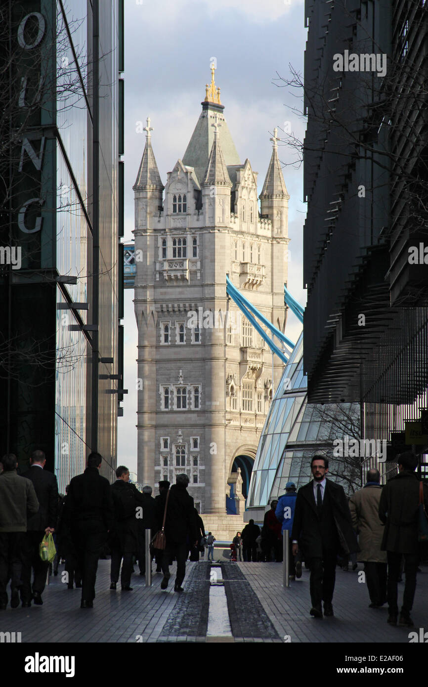 London: Tower Bridge as seen from More London Place Stock Photo