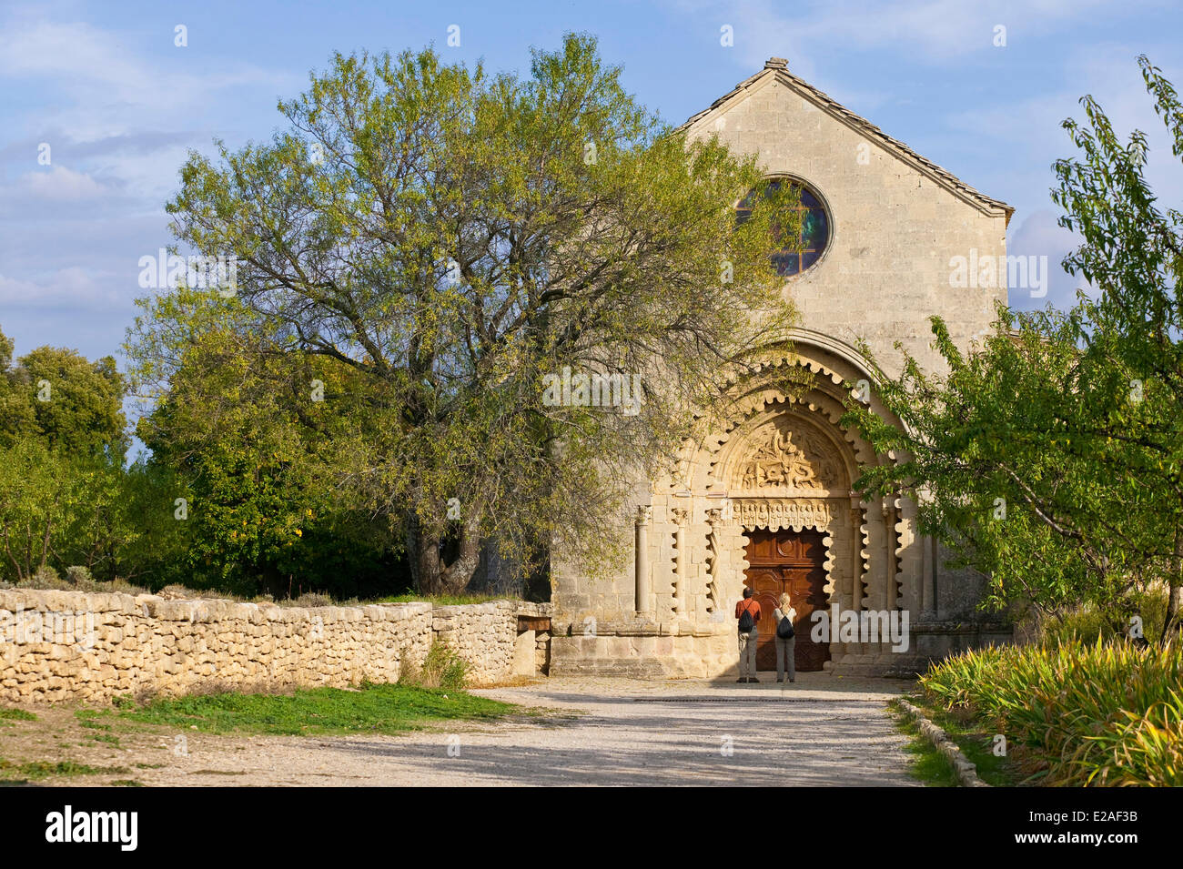 France, Alpes de Haute Provence, Durance Valley, Ganagobie, Abbey Notre Dame de Ganagobie Stock Photo