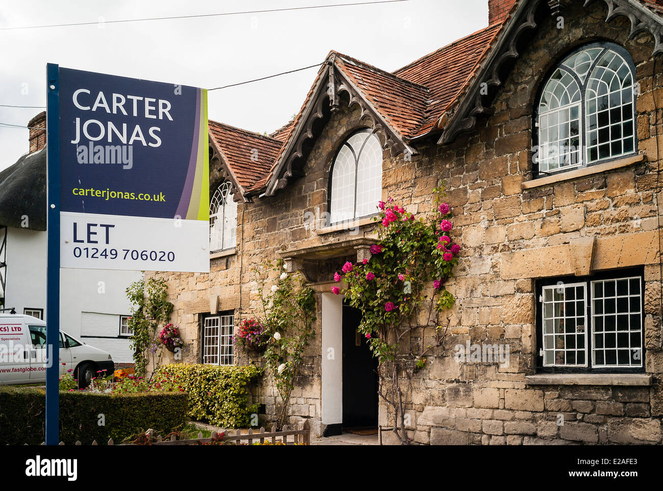 Country cottage let by Carter Jonas in UKn Stock Photo