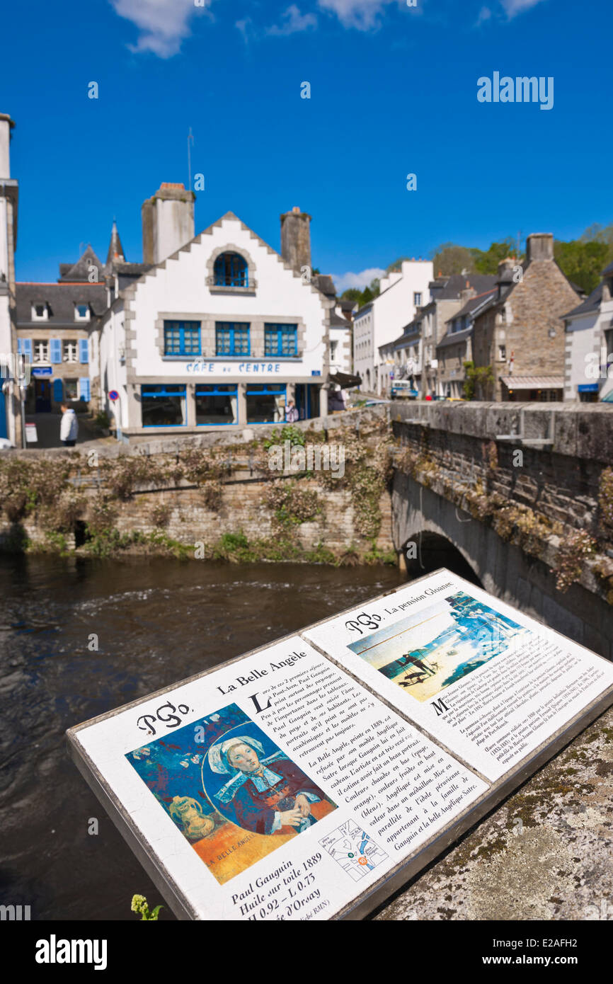France, Finistere, Pont Aven, On the footsteps of Paul Gauguin trail Stock Photo