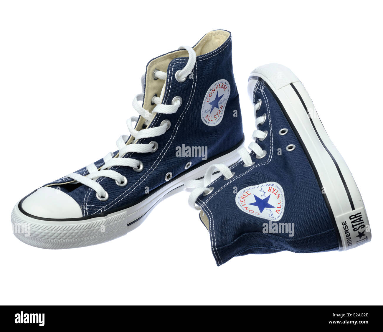 Blue Converse Chuck Taylor All Star shoe pair Stock Photo - Alamy