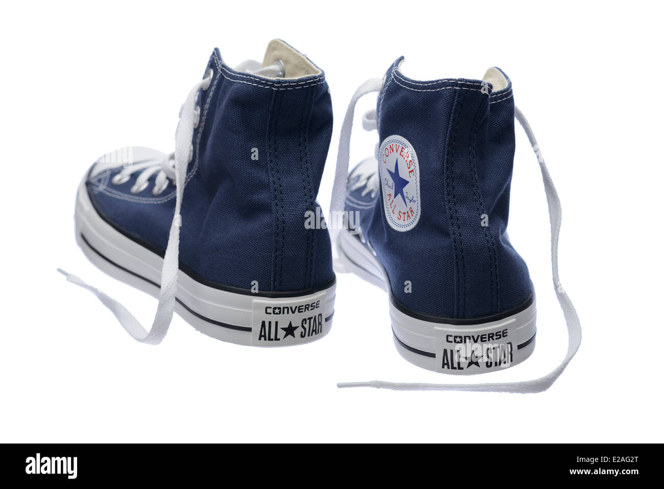 Blue Converse Chuck Taylor All Star shoe pair Stock Photo - Alamy