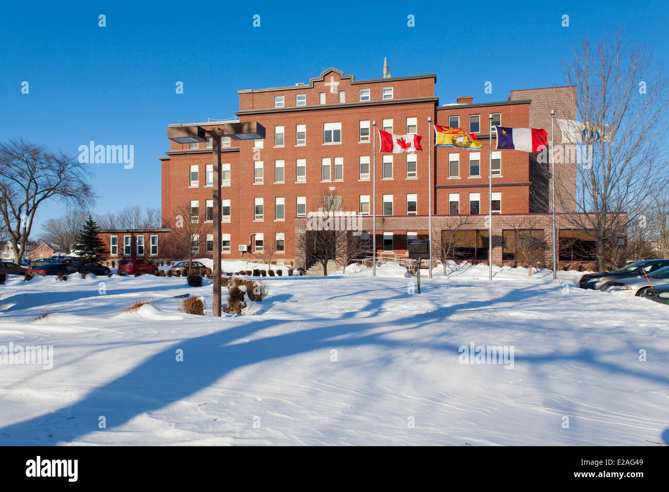Canada, New Brunswick Province, the Acadian coast, the University of Moncton, Shippagan Campus Stock Photo