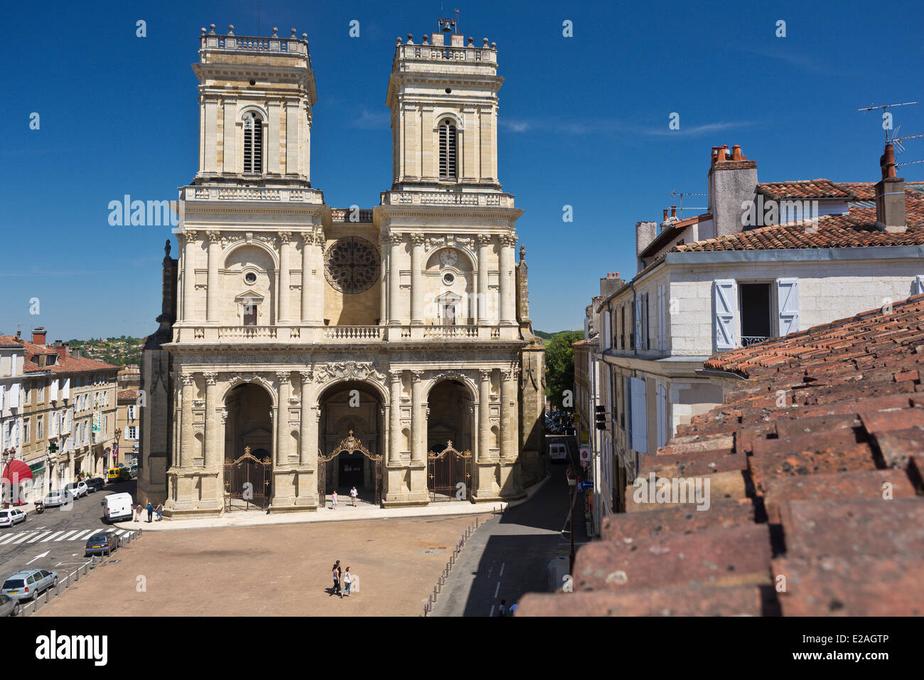 France, Gers, Auch, stop on El Camino de Santiago, St Marie Cathedral Stock Photo
