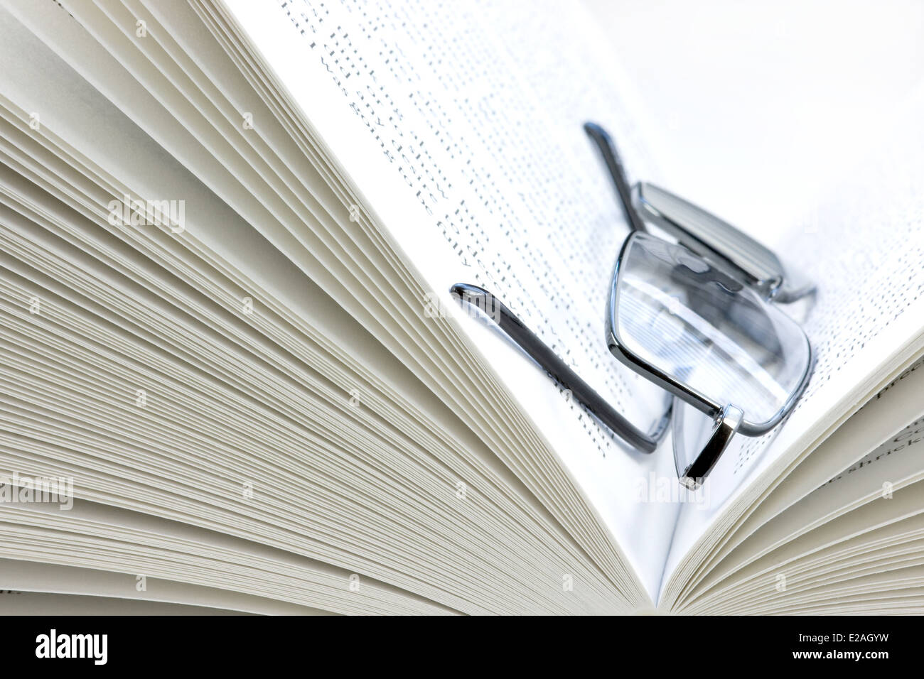 Open book isolated on a white background Stock Photo - Alamy