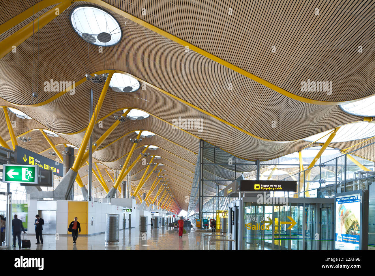 Spain, Madrid, International airport of Madrid Barajas, Terminal 4 by British architect Richard