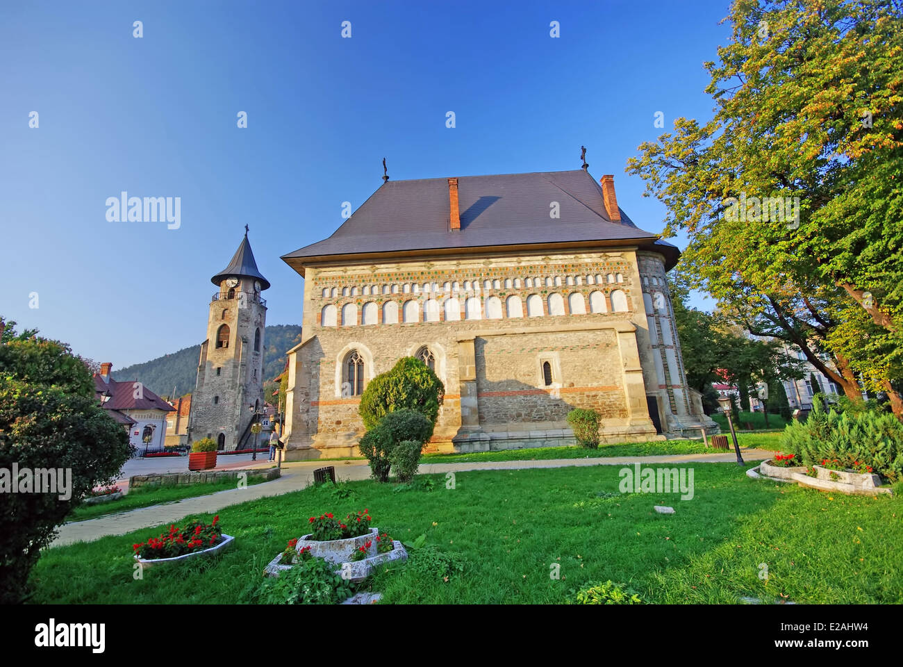 Royal court in Piatra Neamt, medieval complex Stock Photo