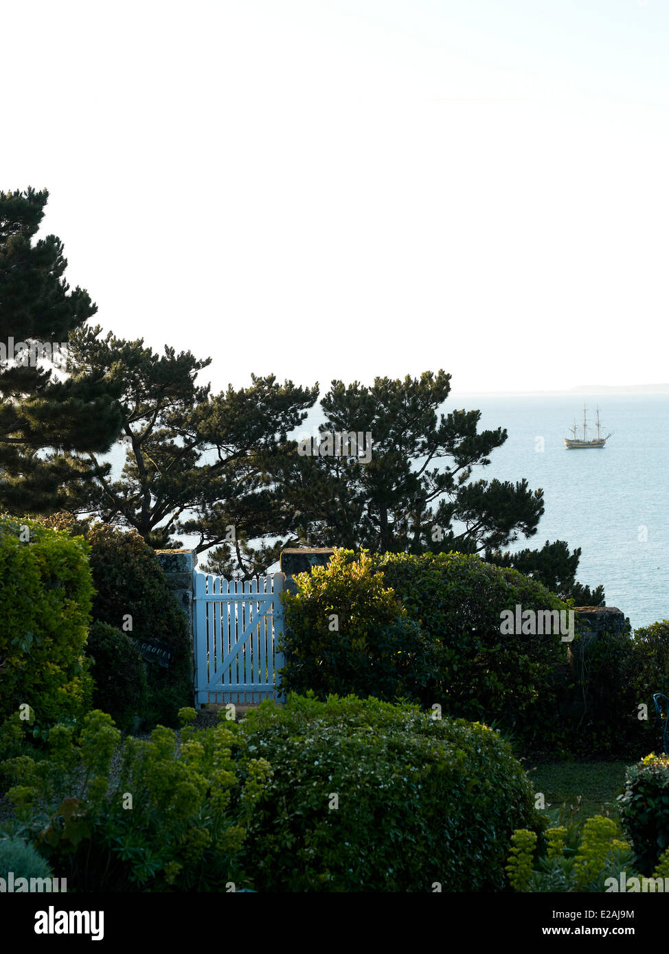 France, Bretagne, feature : the racy Bretagne of Olivier Roellinger, the cottage of Jane and Olivier Roellinger Stock Photo