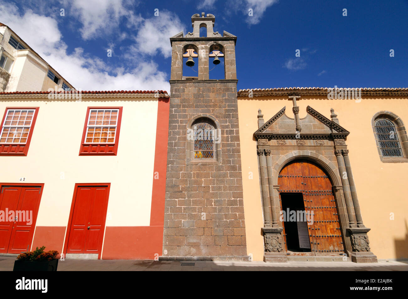 Spain, Canary Islands, Tenerife, La Laguna, Church and Hospital Nuestra Senora de los Dolores Stock Photo