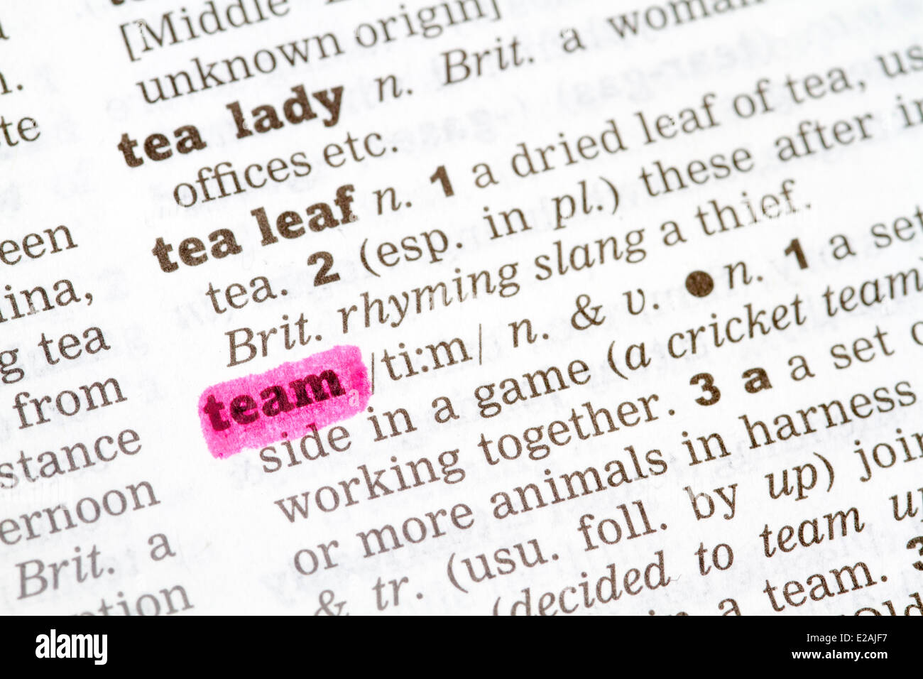 Team Definition Of Team At Dictionary Com >> Team Dictionary Definition Single Word With Soft Focus Stock Photo Team Definition Of Team At Dictionary Com >> Team Dictionary Definition Single Word With Soft Focus Stock Photo