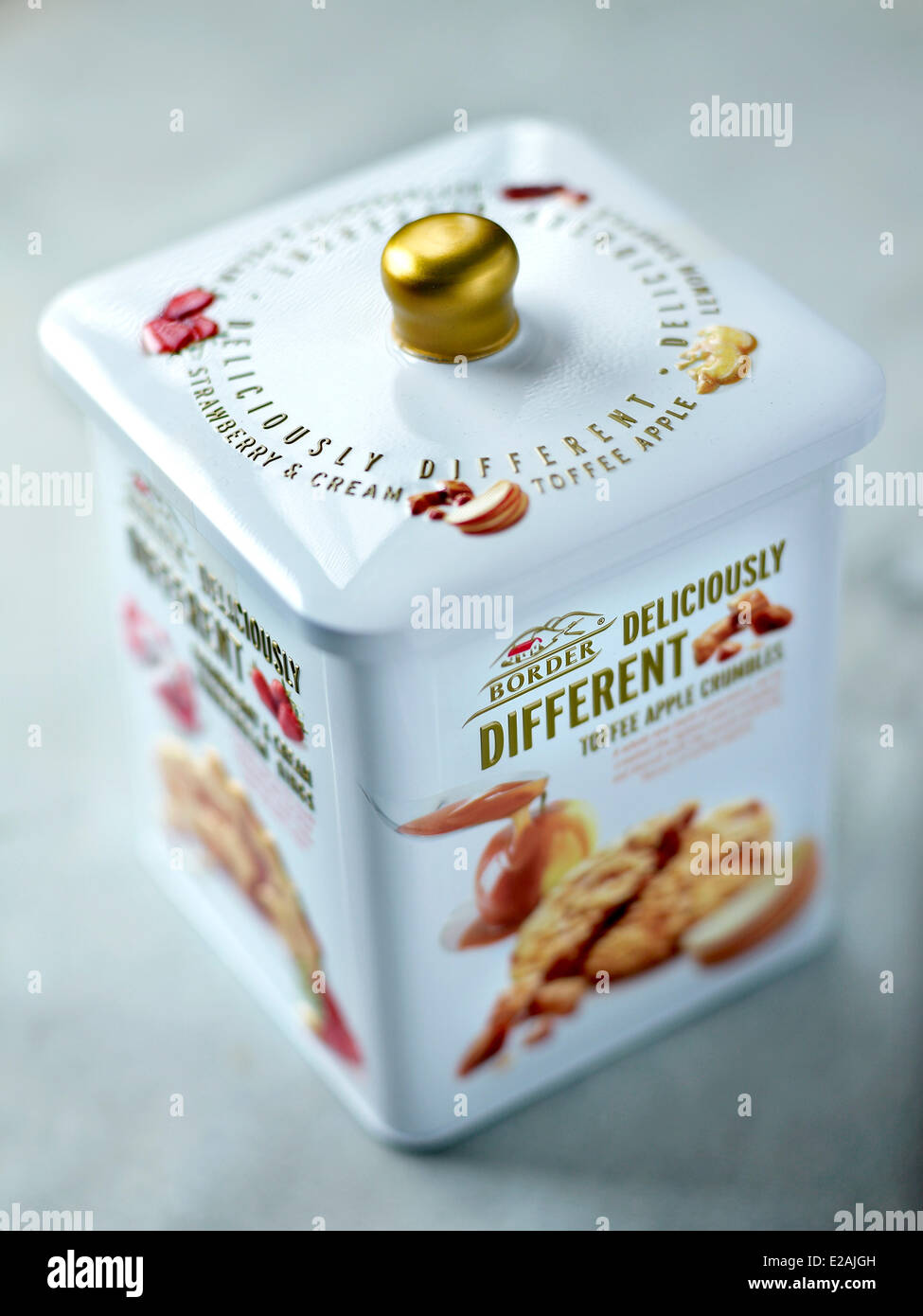 France, Paris, feature : the Big Parisian World, biscuit box at Marks and Spencer Stock Photo