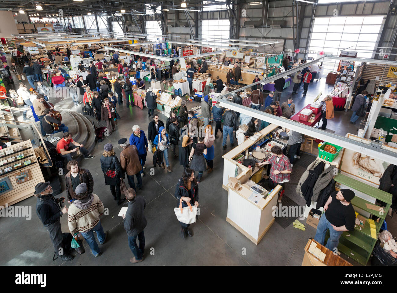 Canada, Nova Scotia, Halifax, the harbor waterfront, the Farmers' Market Stock Photo