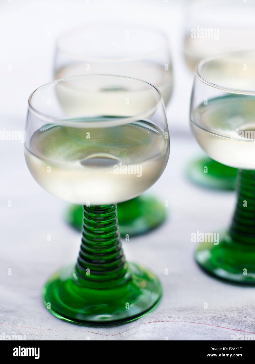 France, Alsace, feature : Felder's Alsace, glasses of white wine from Alsace  Stock Photo - Alamy