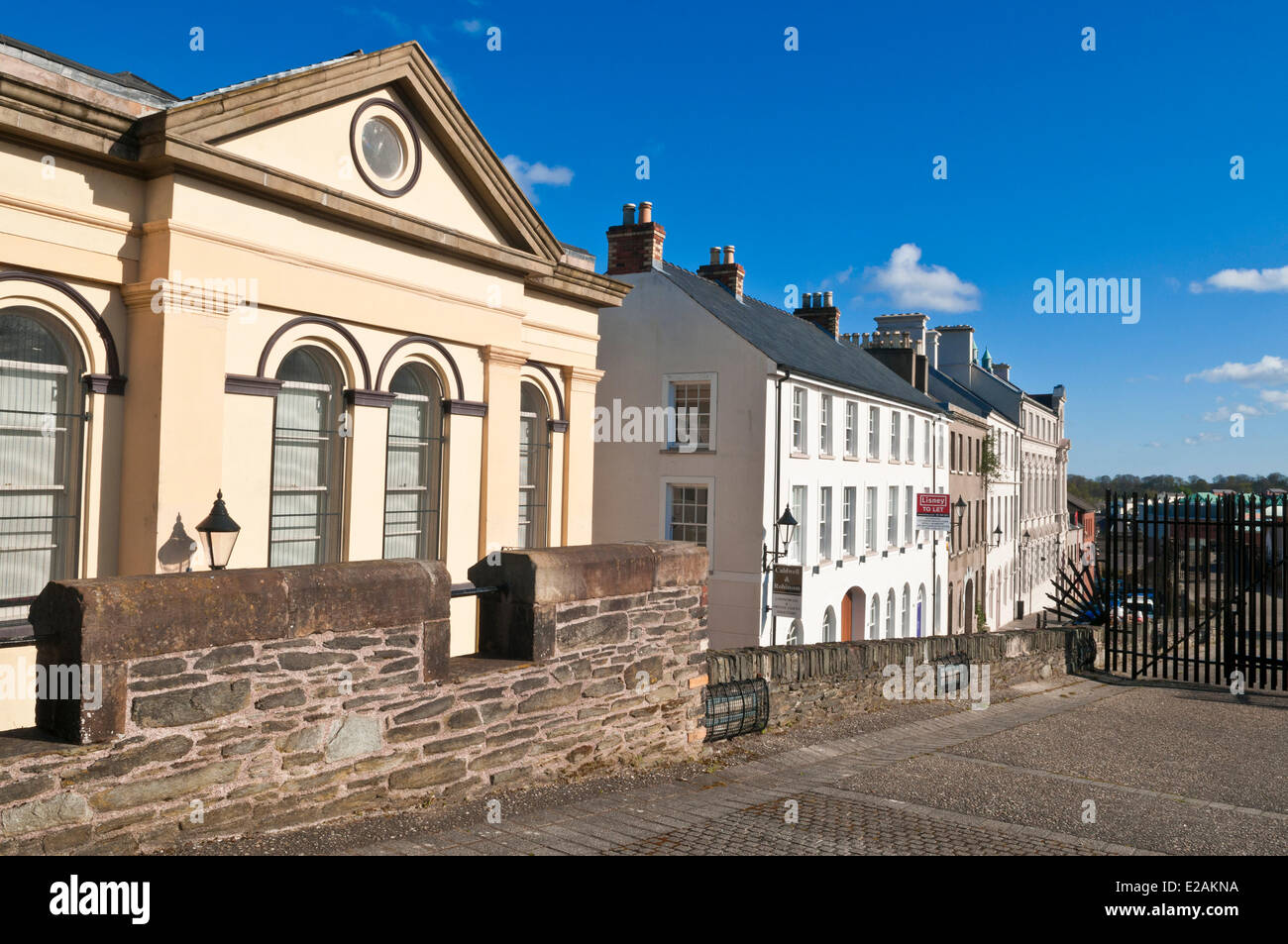 United Kingdom, Northern Ireland (Ulster), Derry county, Derry or Londonderry, downtown old city, view from rempart Stock Photo