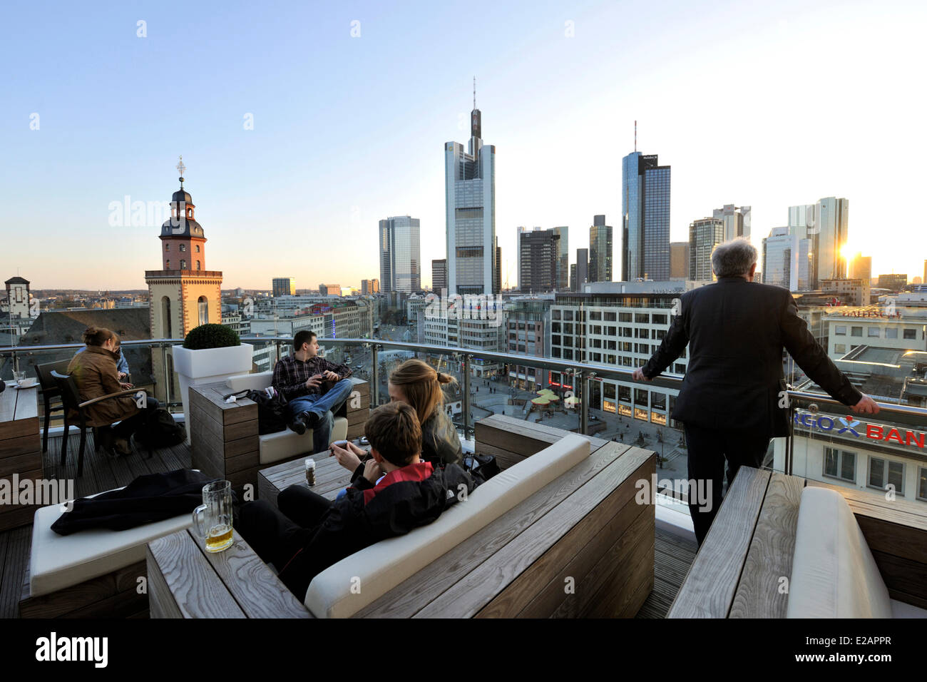 Main tower frankfurt restaurant hi-res stock photography and images - Alamy