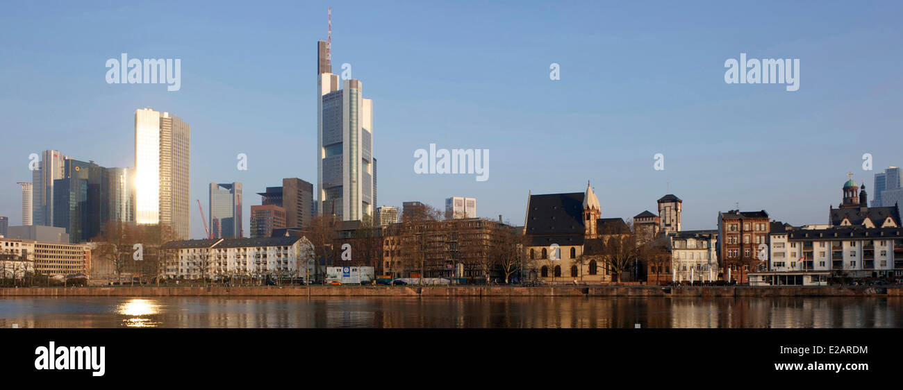 Panoramic view over city frankfurt hi-res stock photography and images ...