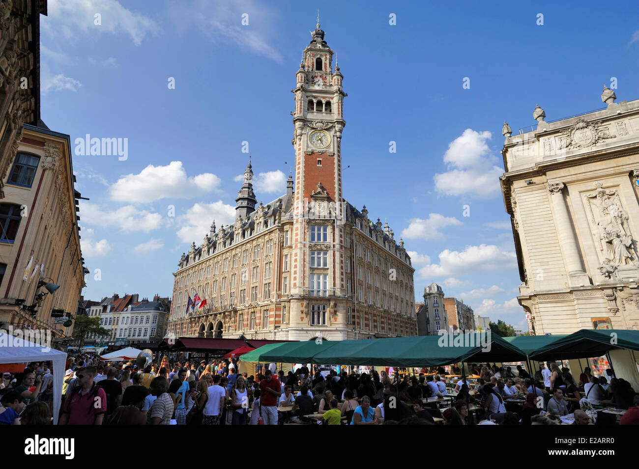 France, Nord, Lille, Flea Market (Braderie), stands of the flea market
