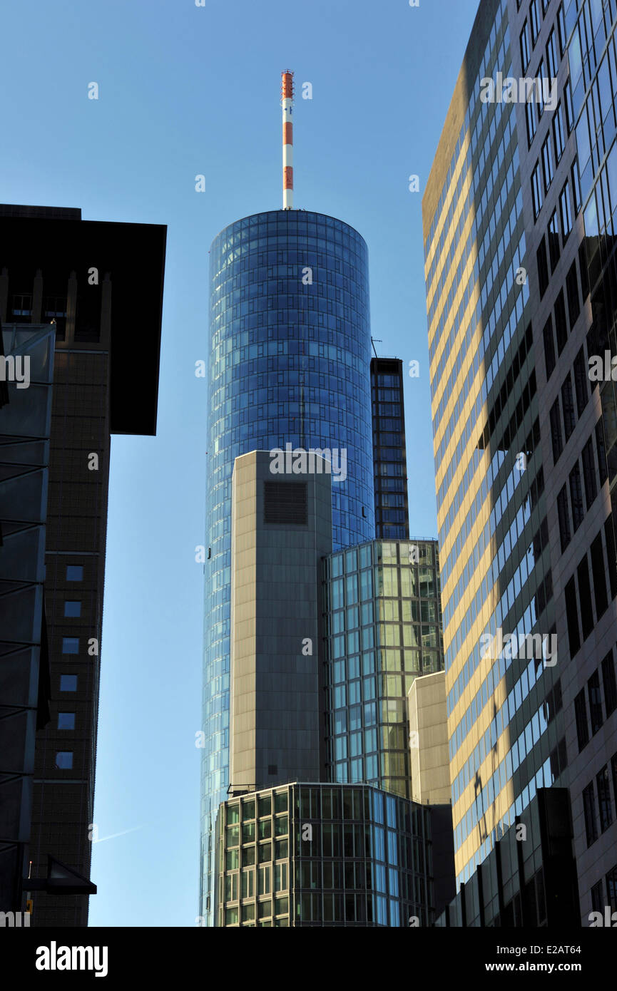Germany, Hesse, Frankfurt am Main, Main Tower Stock Photo