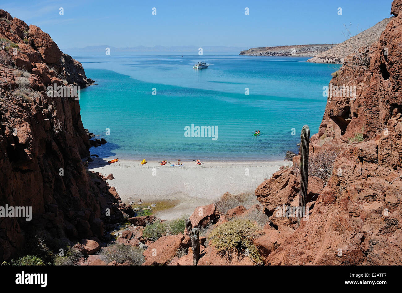 Mexico, Baja California Sur State, Sea of Cortez, listed as World Heritage by UNESCO, Isla