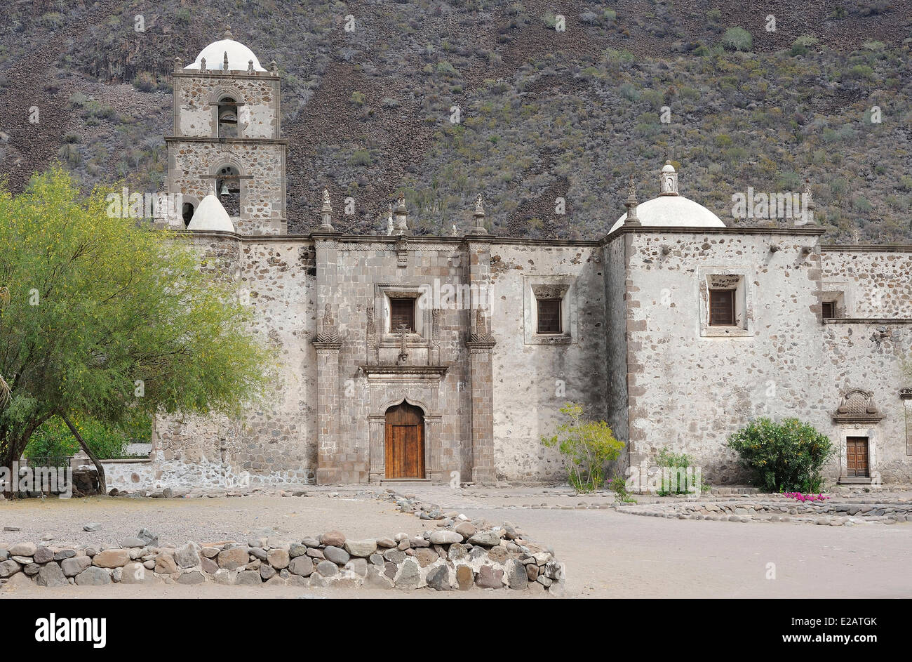 Mexico, Baja California Sur State, Loreto region, Mission San Javier de Vigge-Biaundo of 1699 Stock Photo