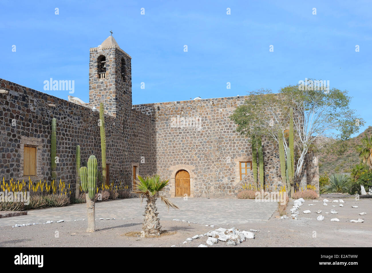 Mexico, Baja California Sur State, Mulege, Mission Santa Rosalia built ...