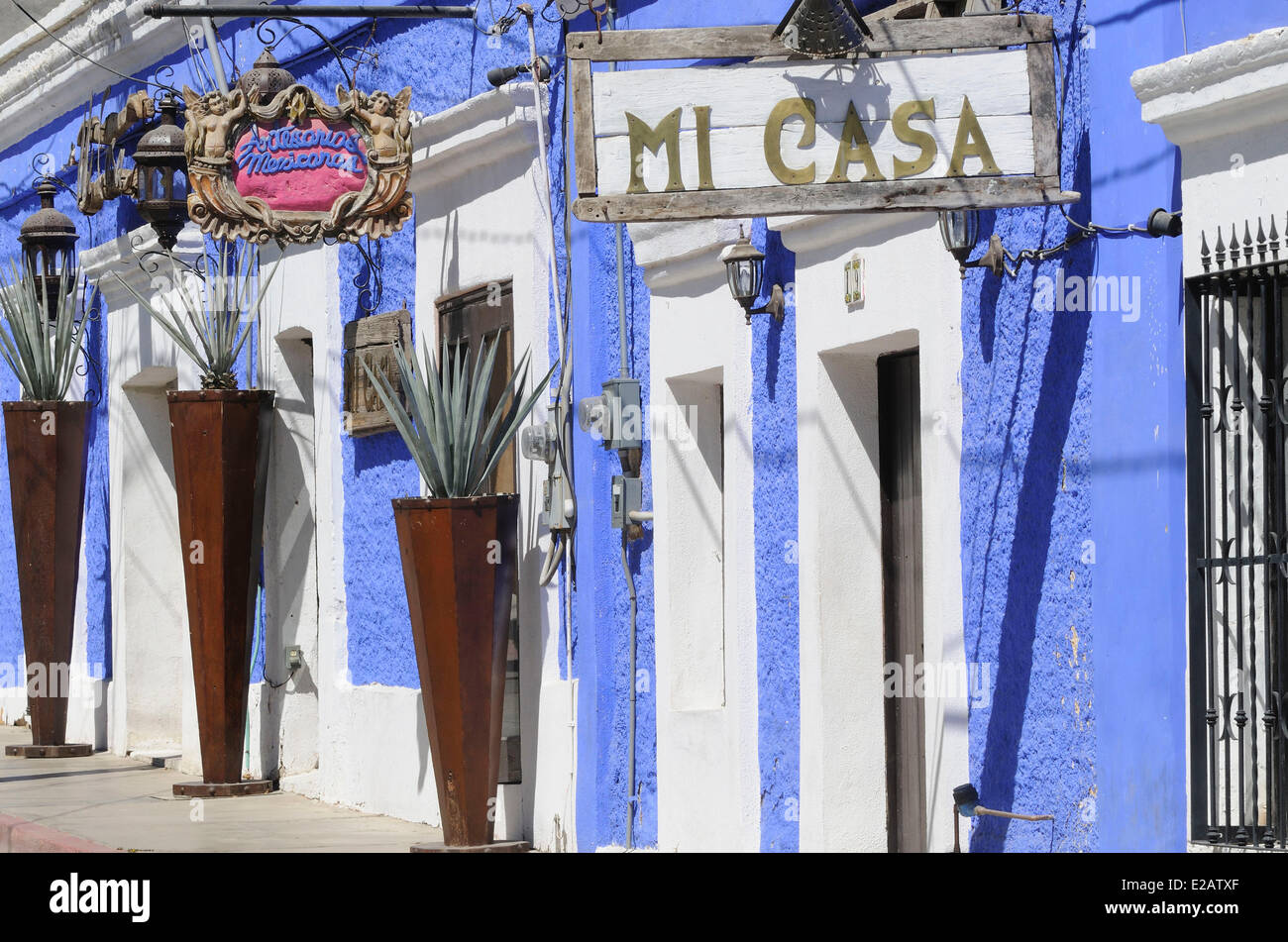 Mexico, Baja California Sur State, San Jose del Cabo, Restaurant Mi Casa Stock Photo