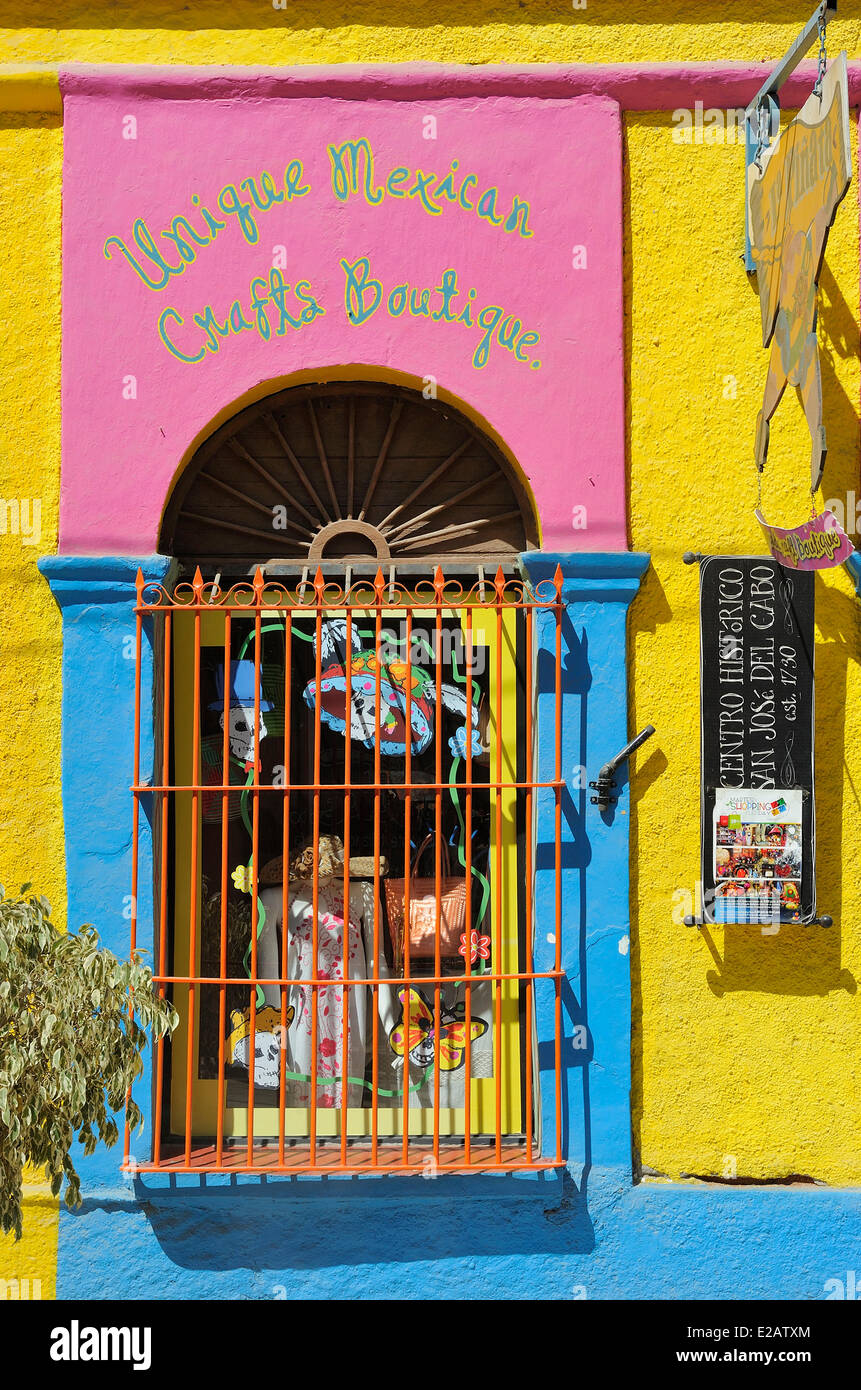 Mexico, Baja California Sur State, San Jose del Cabo, Crafts shop Stock