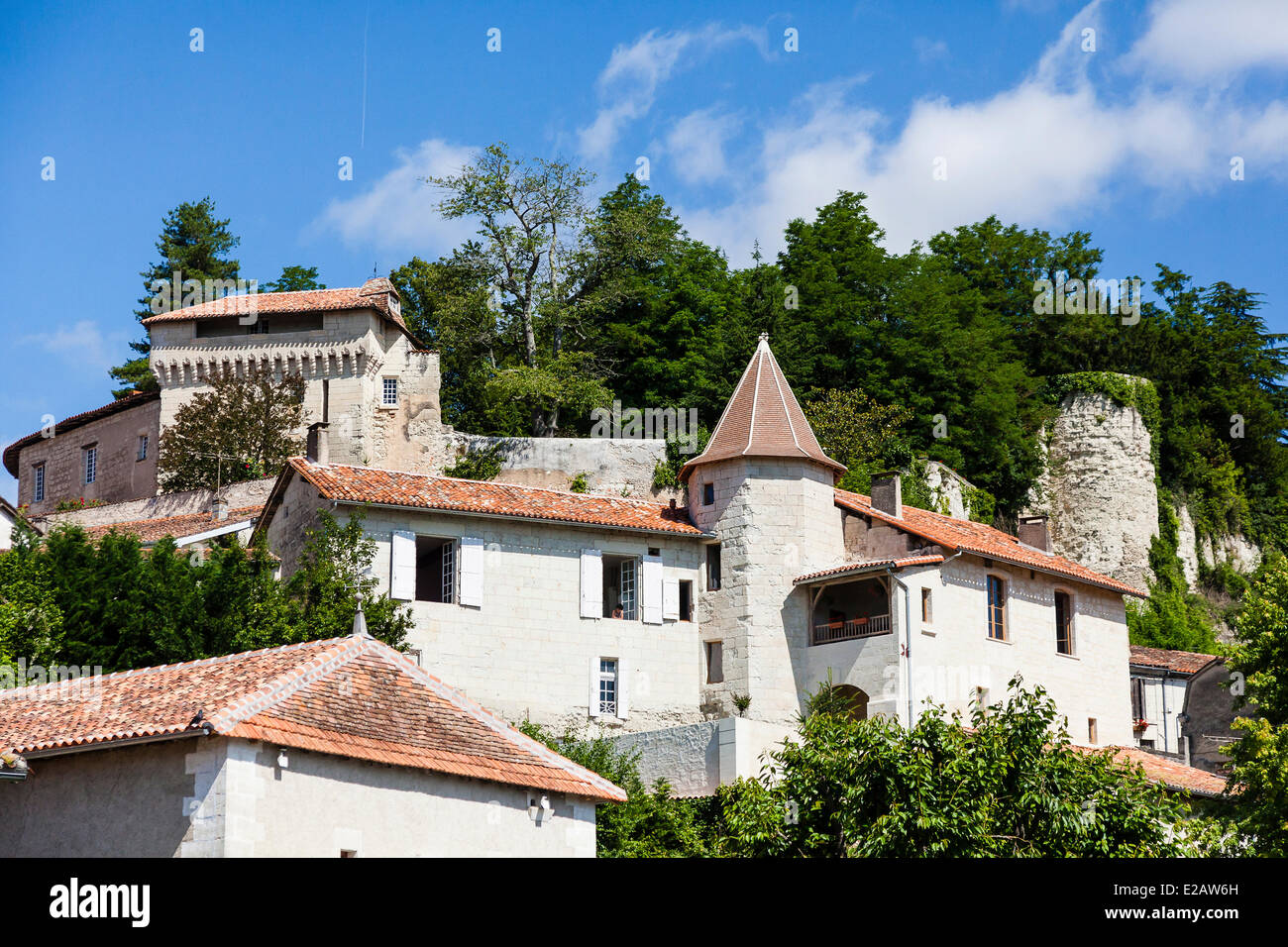 France, Charente, Aubeterre sur Dronne, labelled Les Plus Beaux Villages de France (The Most Beautiful Villages of France) Stock Photo