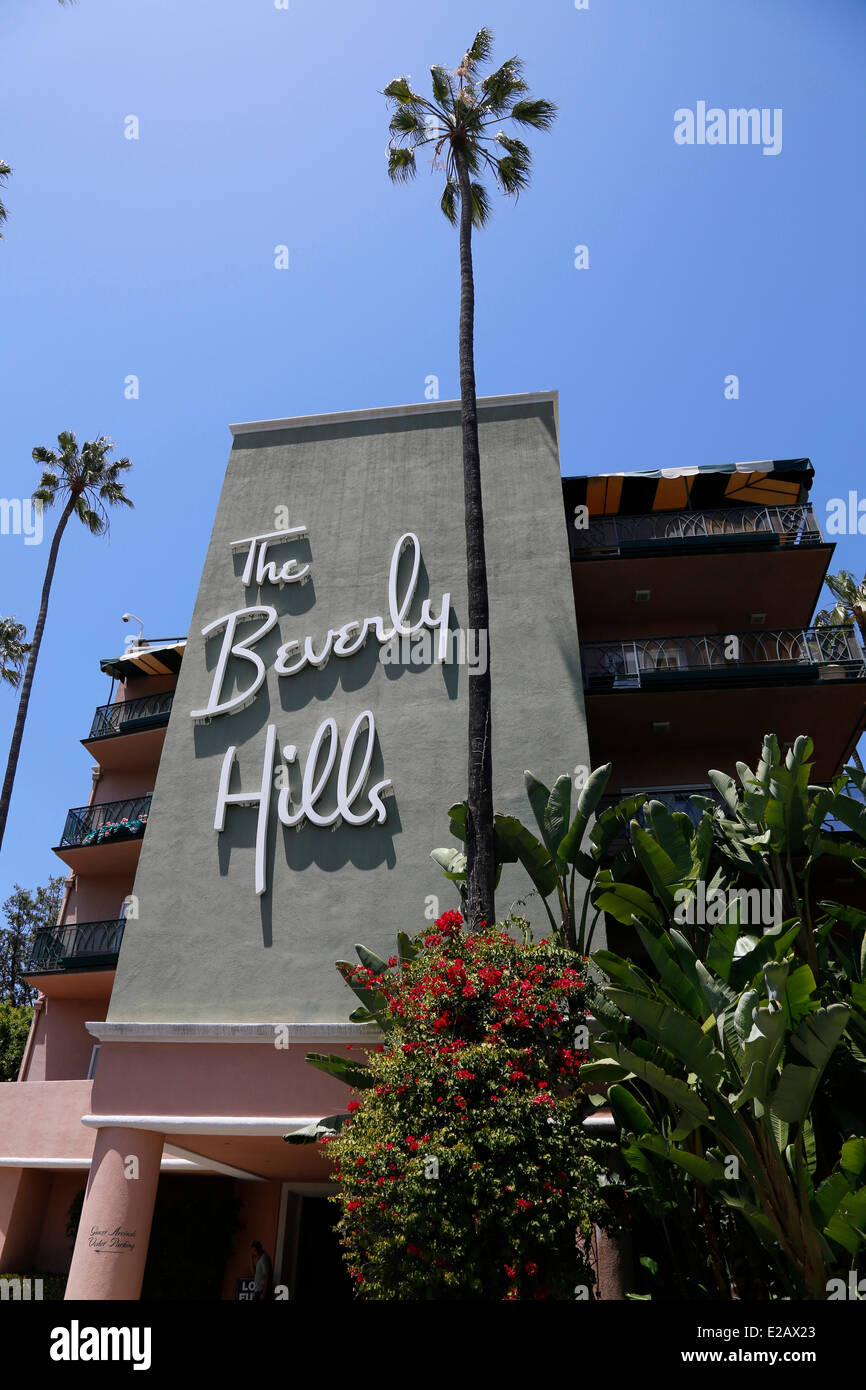United States, California, Los Angeles, Beverly Hills, The Beverly Hills Hotel Stock Photo