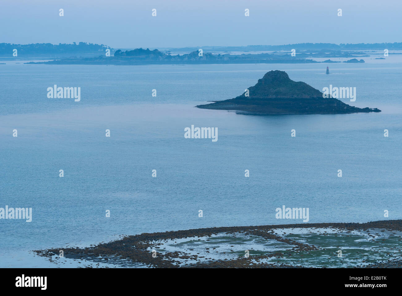 France, Cotes d'Armor, Plouezec, the Paimpol coast view from the Pointe