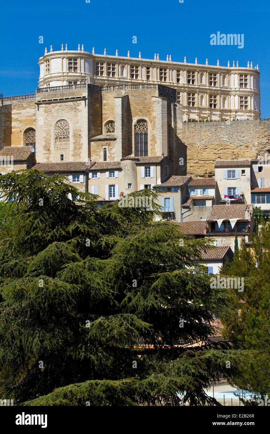 France, Drome, Drome Provencale, Grignan, castle where lived Madame de Sevigne Stock Photo
