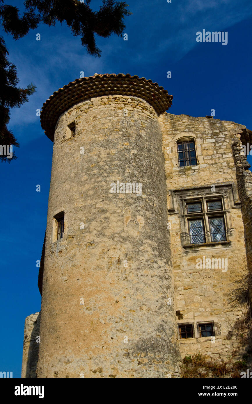 France, Drome, Drome Provencale, Le Poet Laval, labeled Les Plus Beaux Villages de France (The Most Beautiful Villages of Stock Photo