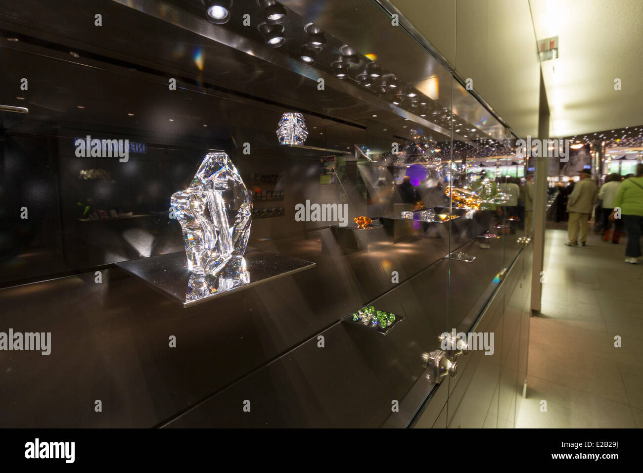 Austria, Tyrol, Wattens, Swarovski Crystal Worlds, Timeless Swarovski,  exhibition on the history of the family business Stock Photo - Alamy