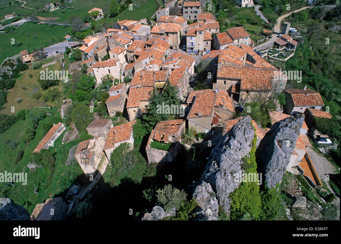 Village rougon verdon verdon regional hires stock photography and