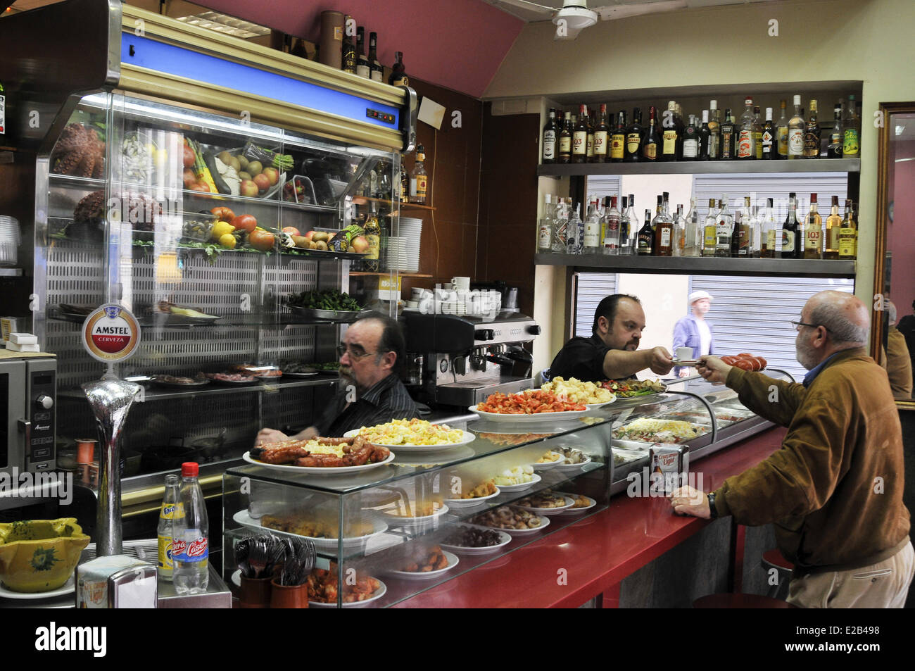 Spain, Valencia, tapas bar inside Stock Photo Alamy
