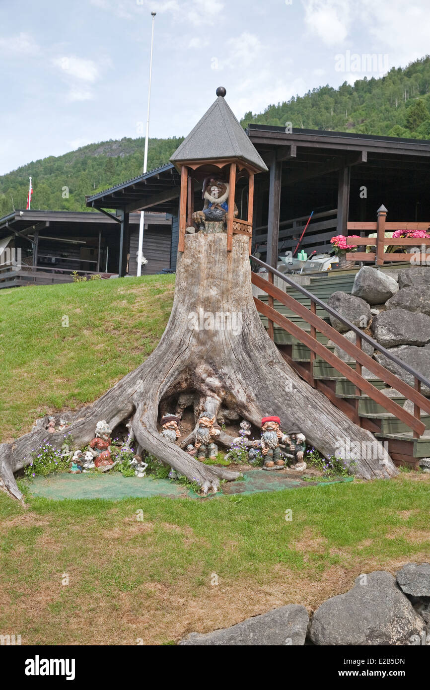 Garden Gnomes in Olden Norway Stock Photo Alamy