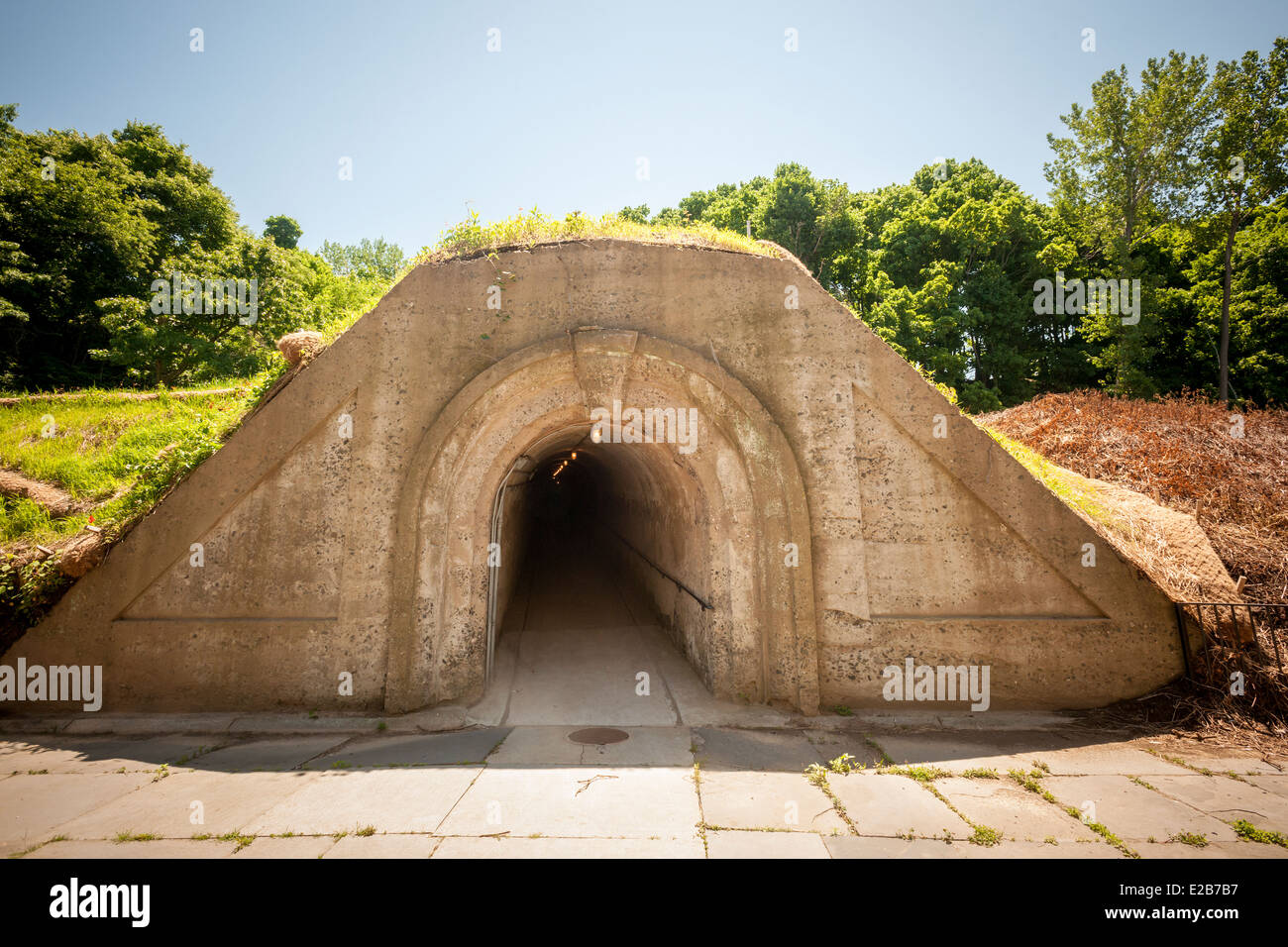 The historic Fort Totten Water Battery in Fort Totten in the ...