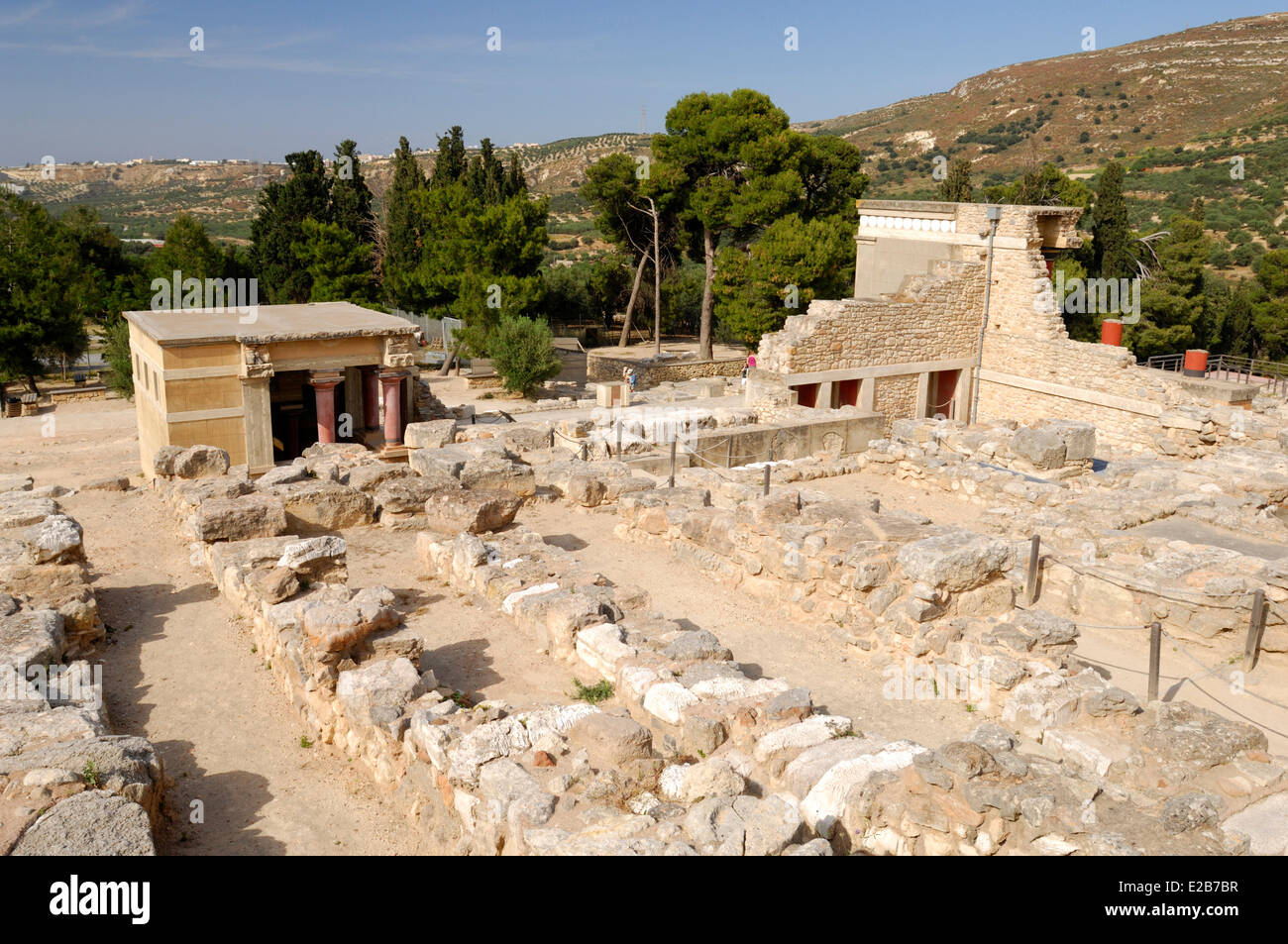 Greece, Crete, Knossos, archaeological site, ruins of the north
