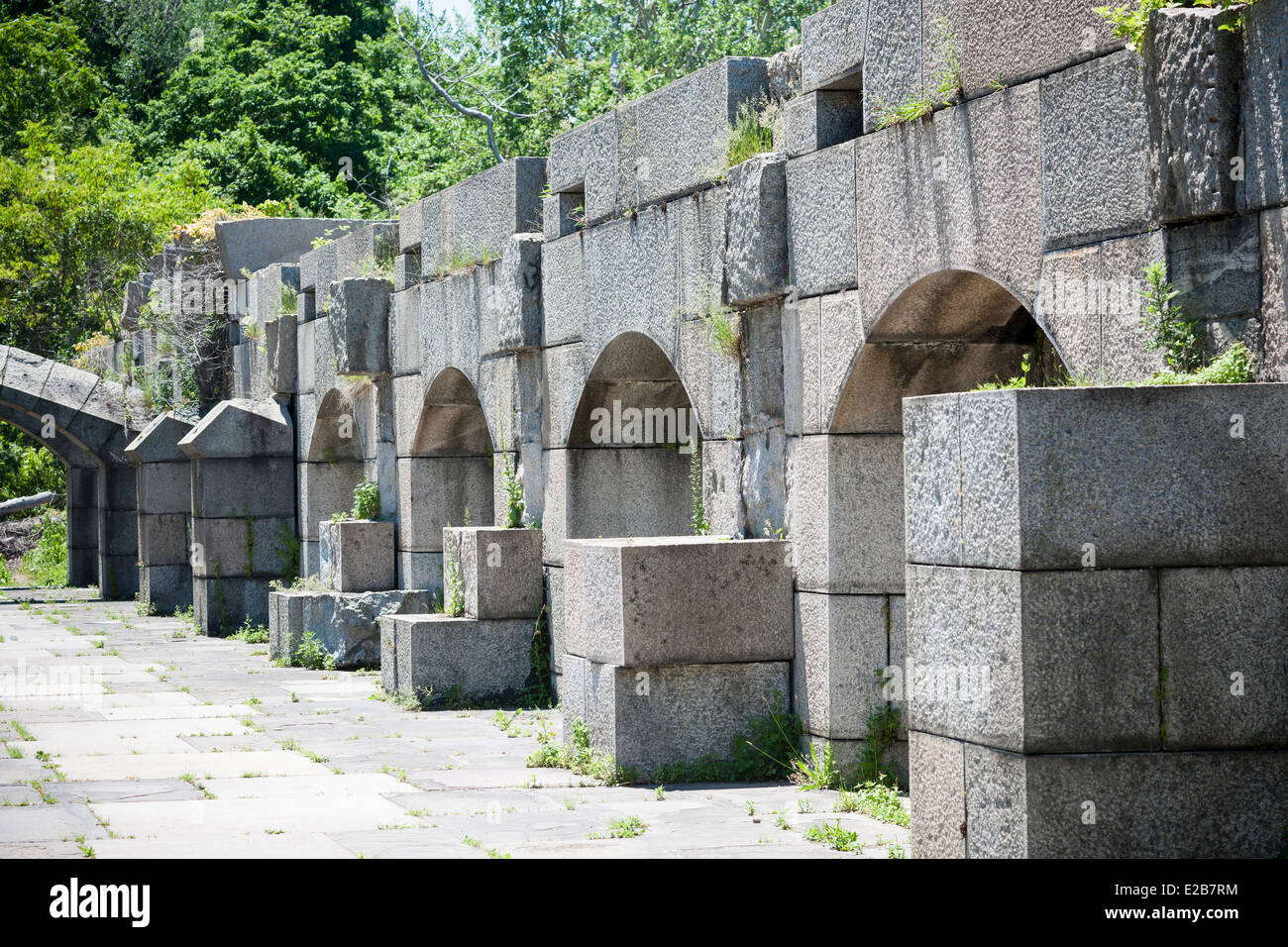 The second floor of the historic Fort Totten Water Battery in Fort ...