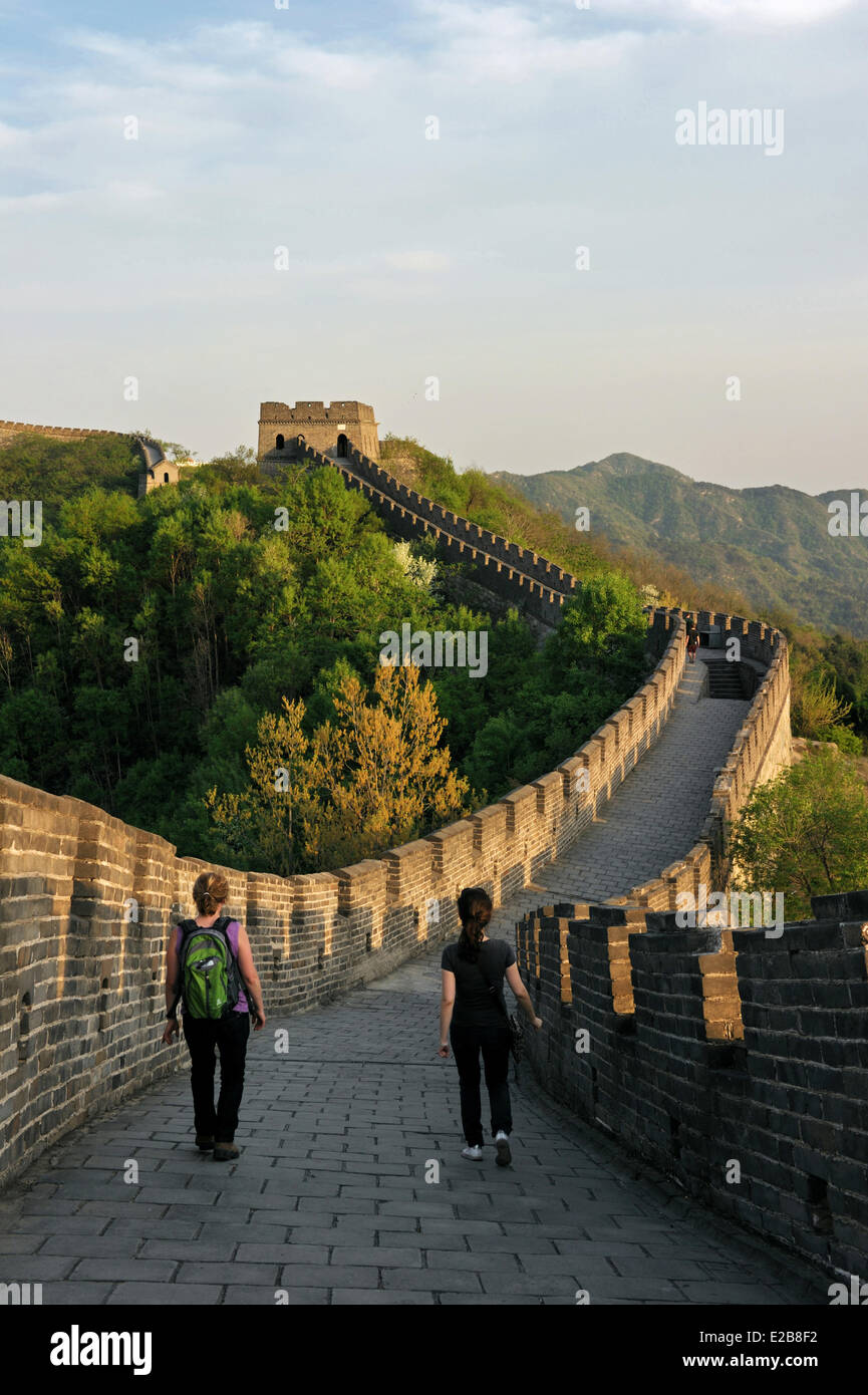 Building The Great Wall Of China 2 High Resolution Stock