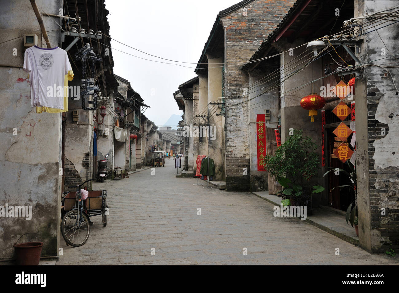China, Guangxi province, Guilin region, near Yangshuo, Xingping Stock Photo