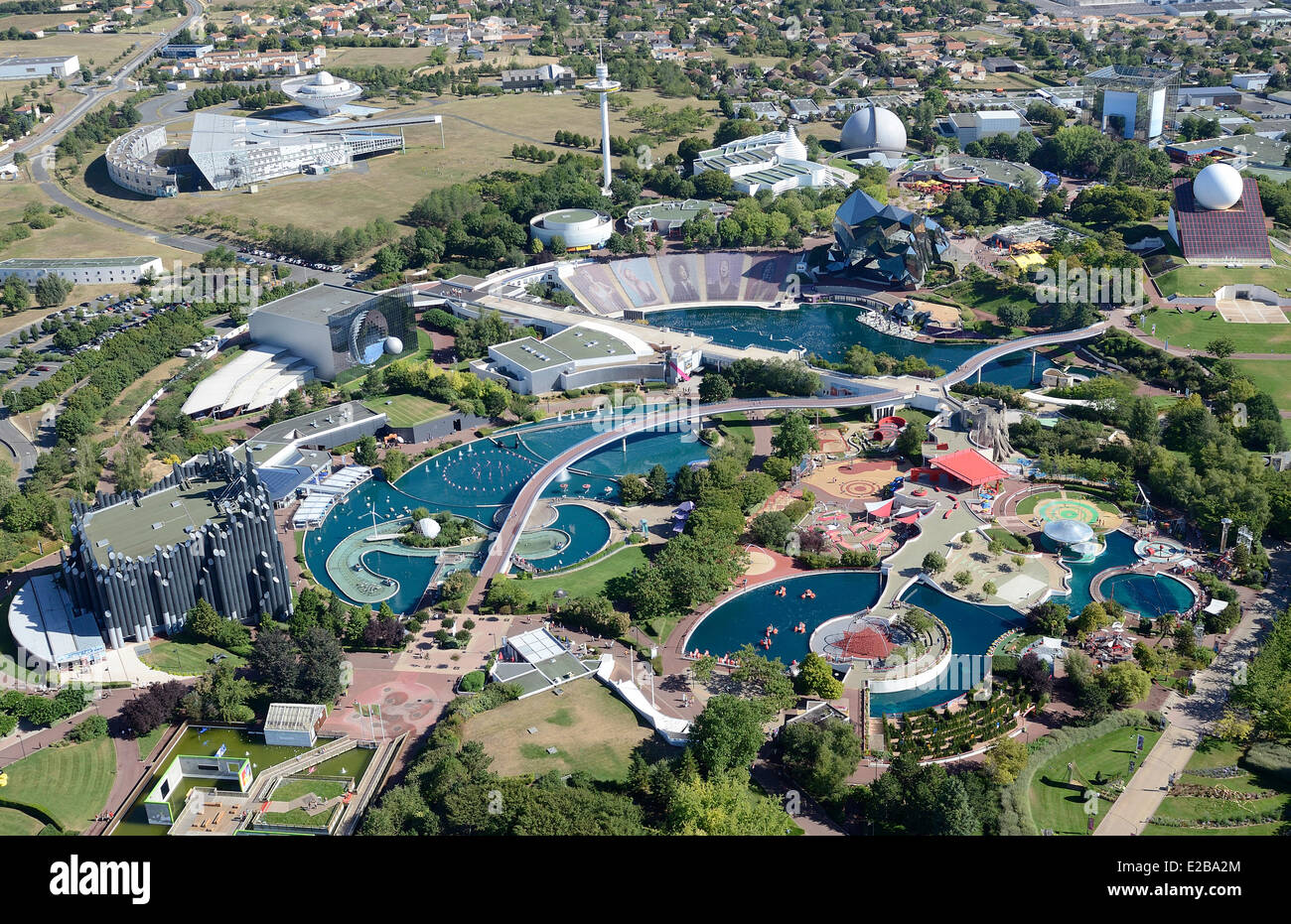 France, Vienne, Poitiers, Futuroscope theme park by architect Denis