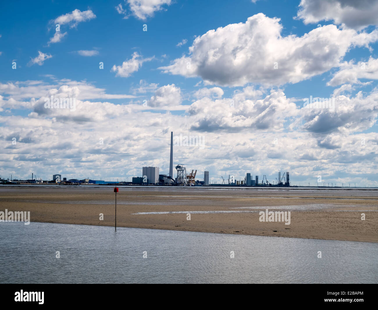 Floating offshore wind turbine with rig hi-res stock photography and ...