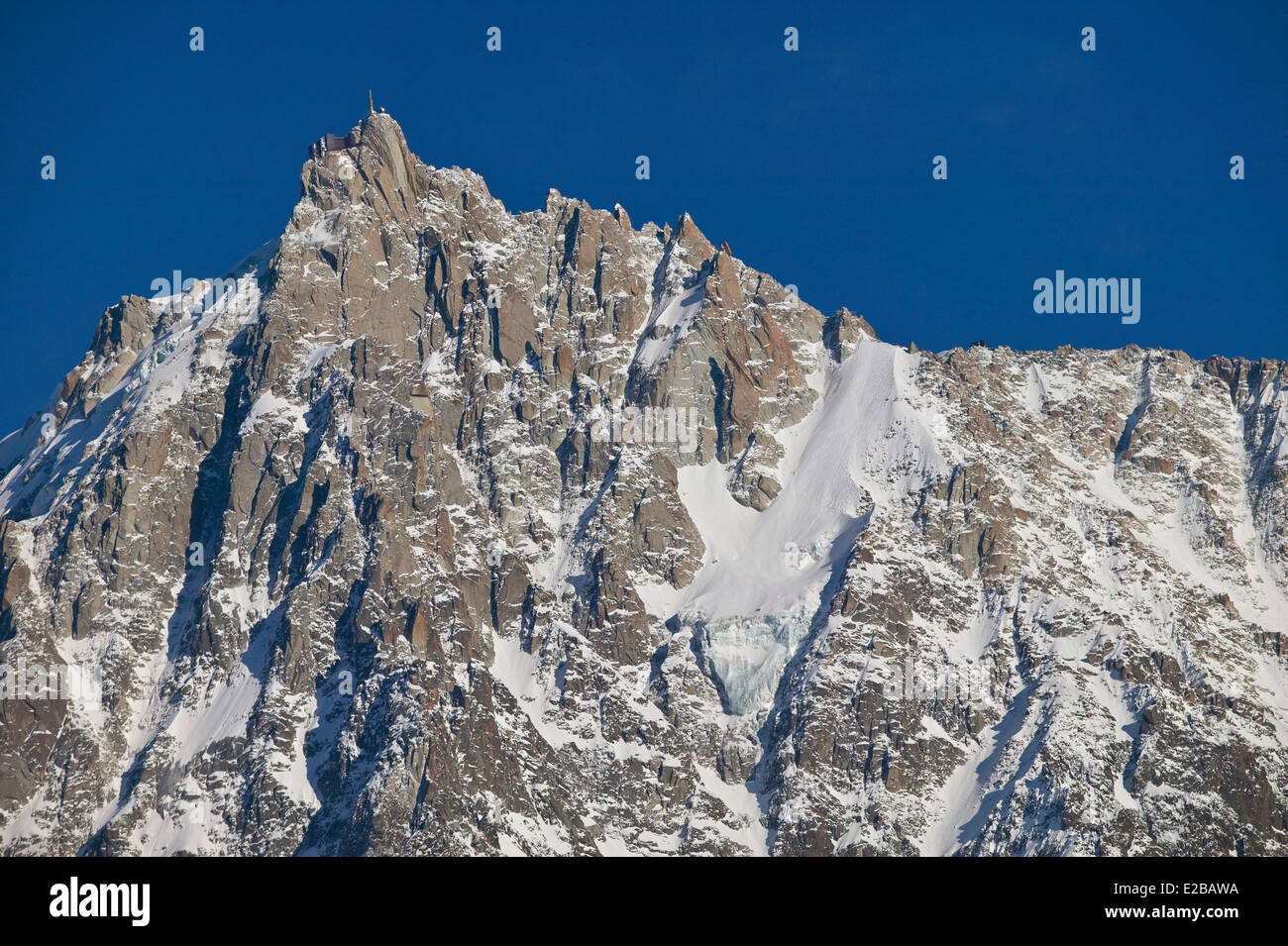 France, Haute Savoie, Chamonix Mont Blanc, the Aiguille du Midi Stock ...