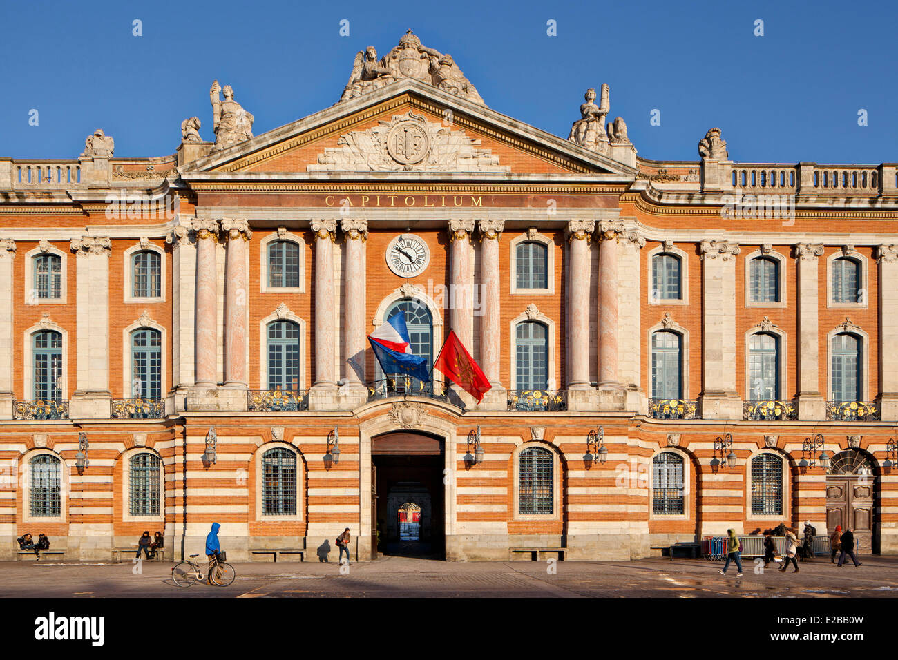 France, Haute Garonne, Toulouse, Capitole square, town hall Stock Photo ...