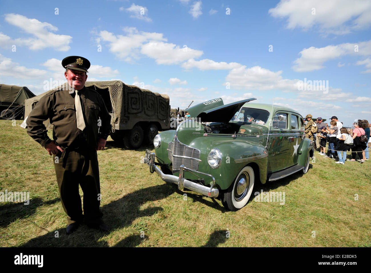 France, Pas de Calais, Lens, air meeting, original Dodge car of General Patton during the Invasion of Normandy Stock Photo