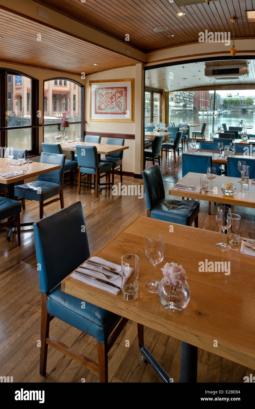 The Glass Boat restaurant, Bristol docks, Bristol, UK Stock Photo Alamy