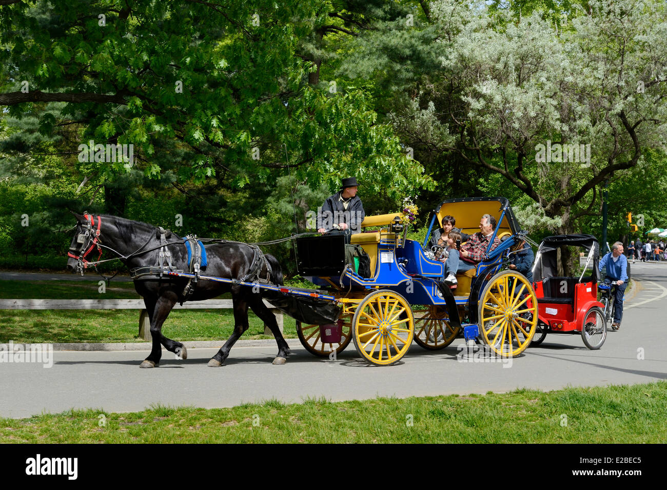 United States, New York City, Manhattan, Central Park, carriage ride