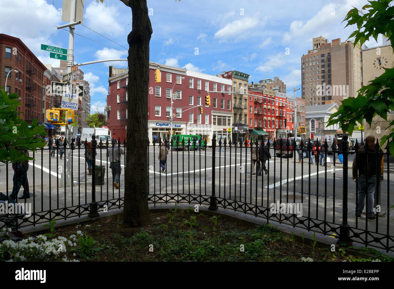 United States, New York City, Manhattan, Greenwich Village Stock Photo